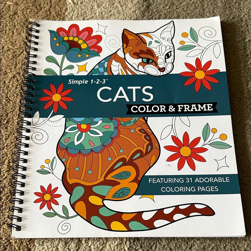 CATS Color & Frame Coloring Book